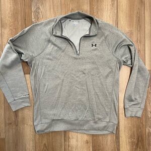 Under Armour Men’s Light Gray Quarter-Zip Pullover 2XL